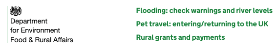 Secondment to DEFRA