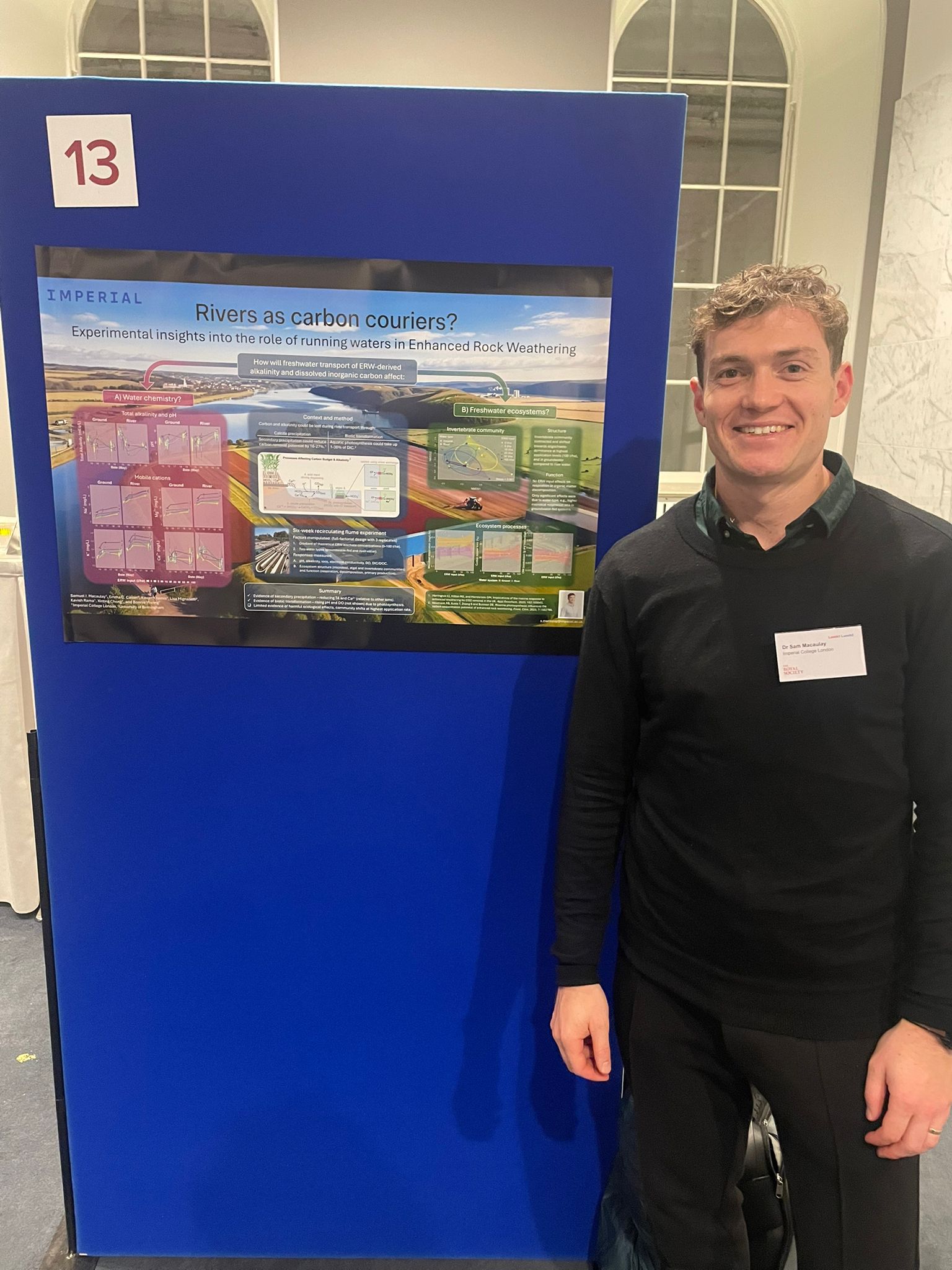 Sam presents ERW research at the Royal Society